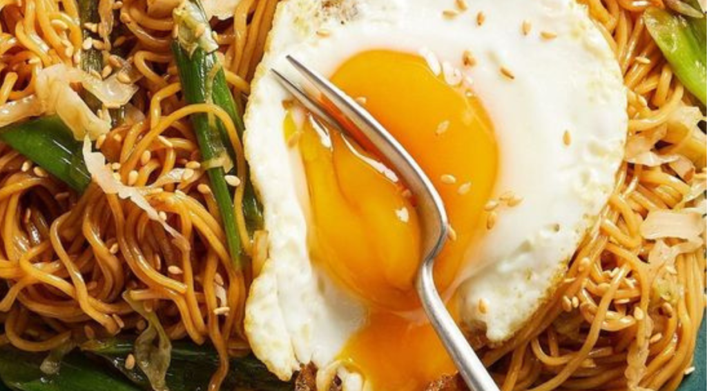 Egg Fried Rice Noodles Recipe